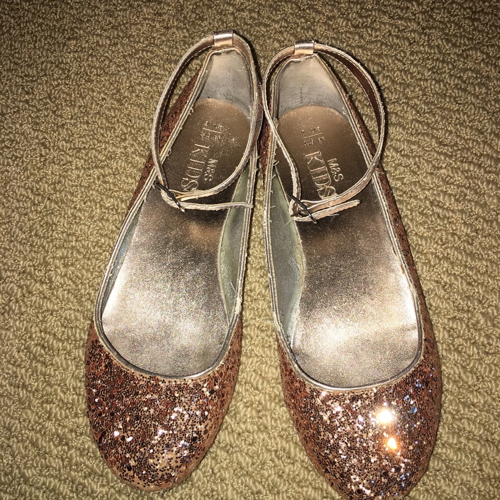 Marks and Spencer sparkly flats, size 2.5 US (2UK)
